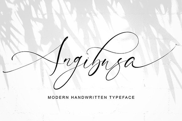 Angibusa: A Magical Script Font