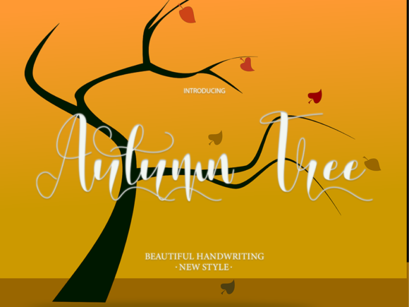 Autumn Tree: A Elegant Script Font