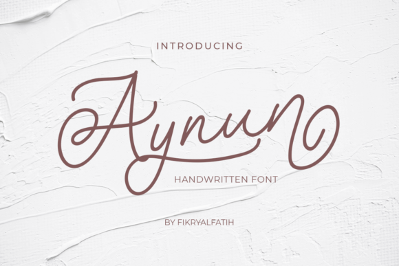 Aynun: A Script Font for Elegant Campaigns