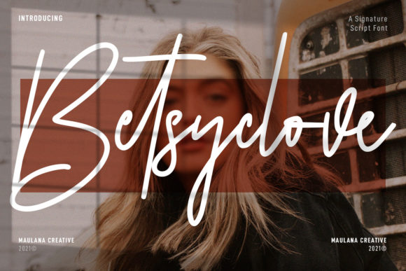 Betsyclove: A Romantic Script Font