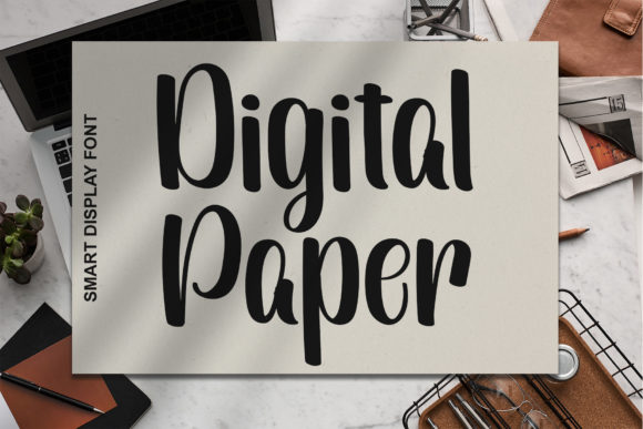 Digital Paper Font for Creative Projects