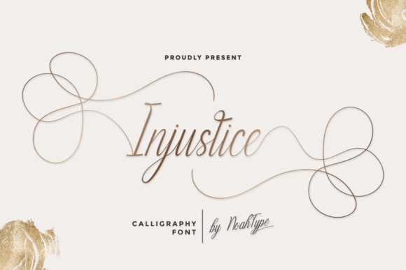 Injustice: A Delicate Script Font for Elegant Design