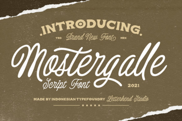 Mostergalle: A Vintage Script Font
