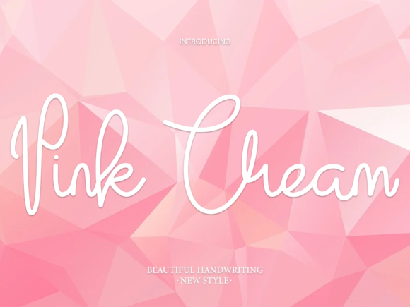 Pink Cream: A Stylish Script Font