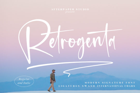 Retrogenta: A Stylish Script Font