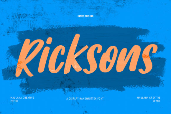 Ricksons: A Trendy Font for Creative Campaigns