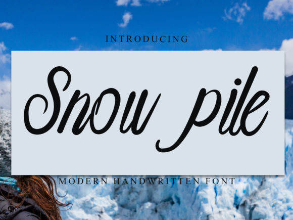 Snow Pile: A Delicate Script Font