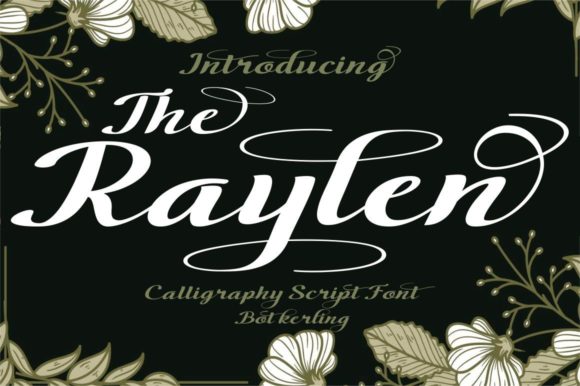 The Raylen Font: Elegant Script for Craft Creators