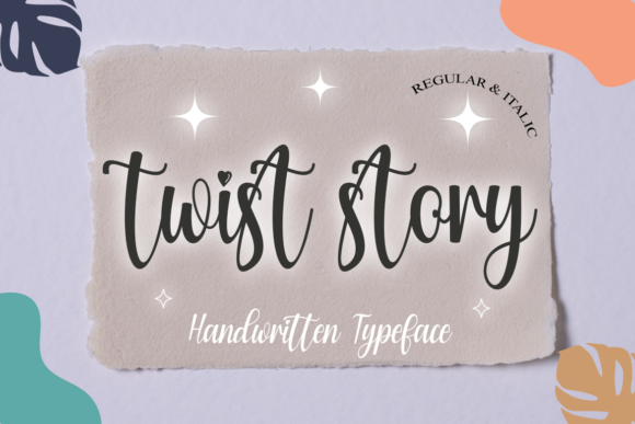 Twist Story Font for Creative Projects