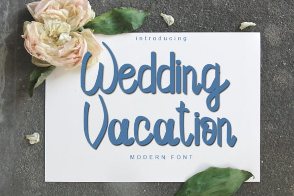 Wedding Vacation Font for Business